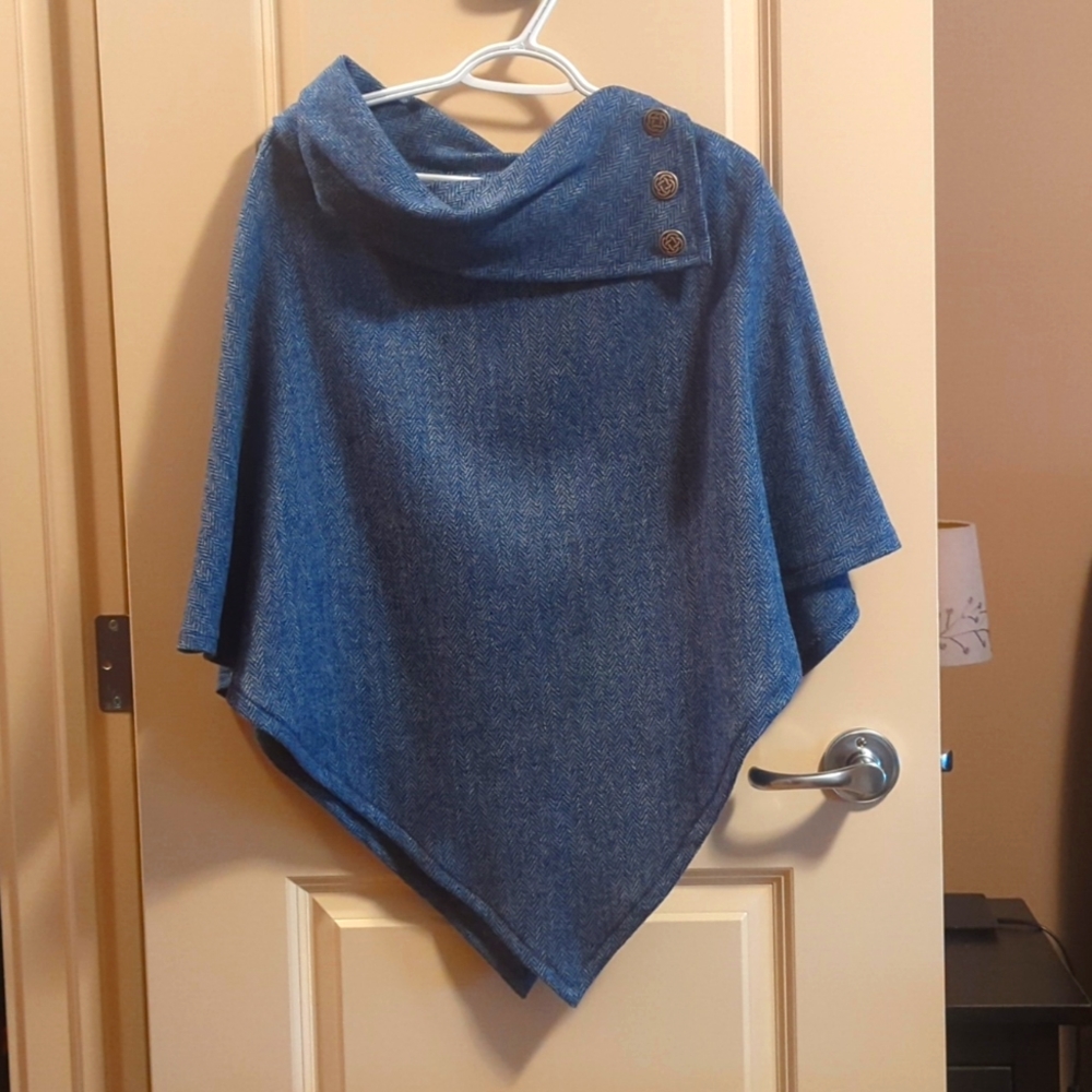 Peter James Herringbone shawl NWT OS